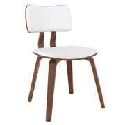 Zuni Dining Chair White Faux Leather